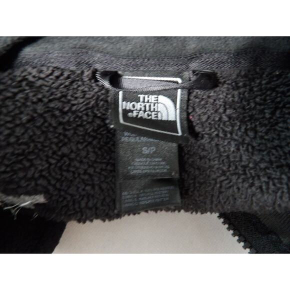 The North Face Fuzzy Fleece Black Womens Small FLAW READ Full Zip - Picture 7 of 11